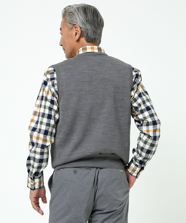 10ゲージＶネックベスト【洗濯機洗いOK】