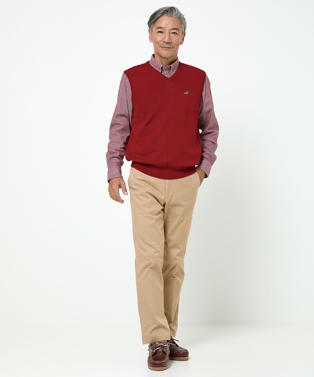 10ゲージＶネックベスト【洗濯機洗いOK】