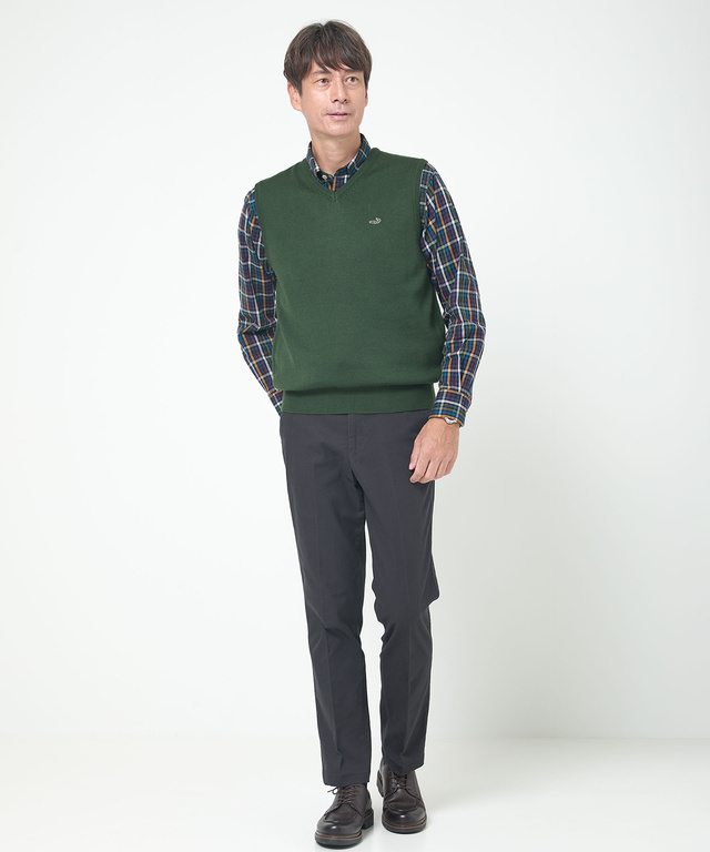 10ゲージＶネックベスト【洗濯機洗いOK】