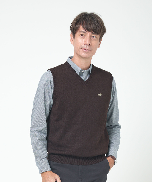 10ゲージＶネックベスト【洗濯機洗いOK】