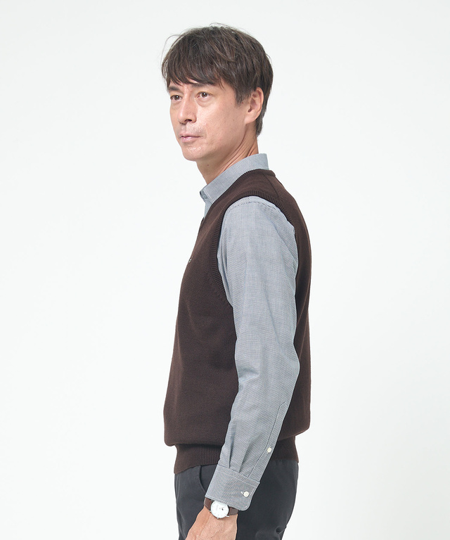 10ゲージＶネックベスト【洗濯機洗いOK】