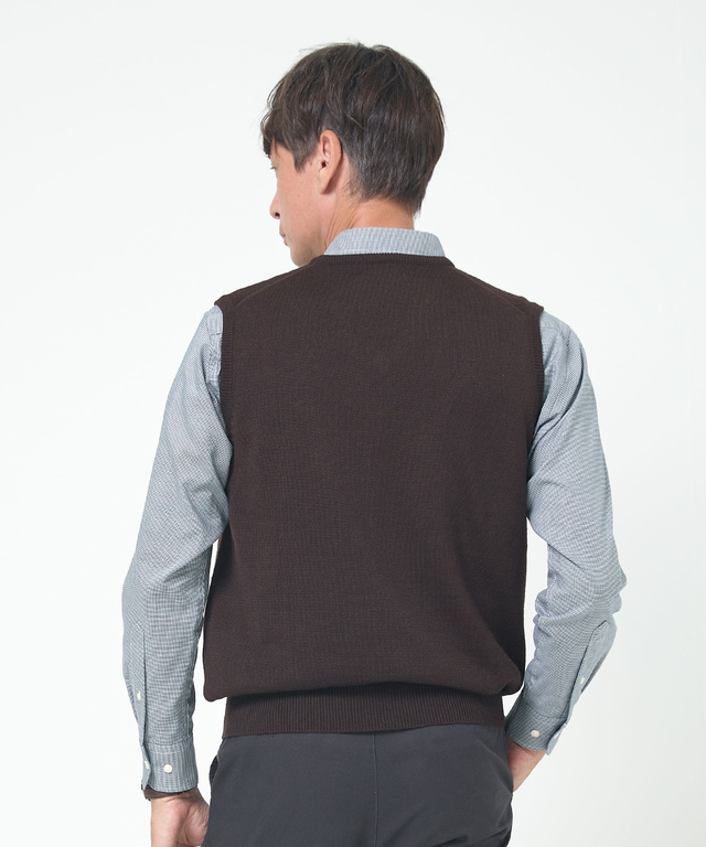 10ゲージＶネックベスト【洗濯機洗いOK】