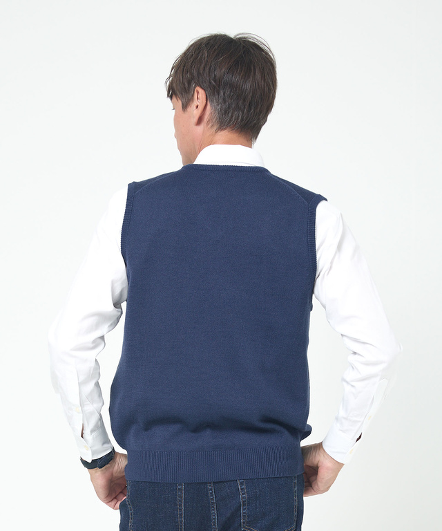 10ゲージＶネックベスト【洗濯機洗いOK】