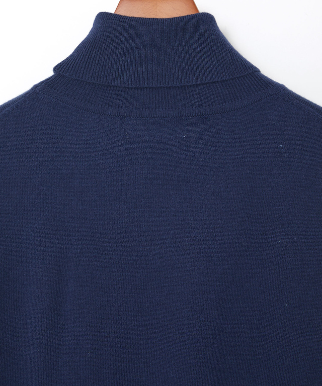 ハイゲージ タートルネック ニット【手洗いOK】