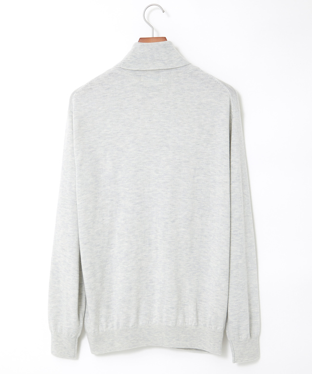 ハイゲージ タートルネック ニット【手洗いOK】