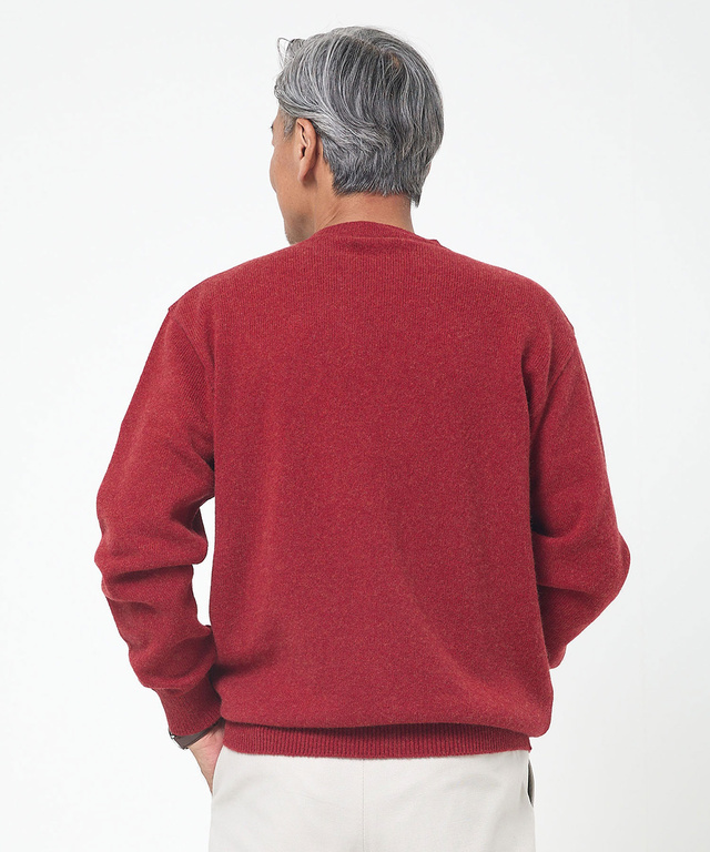 ラムウール マルチパターン ニット