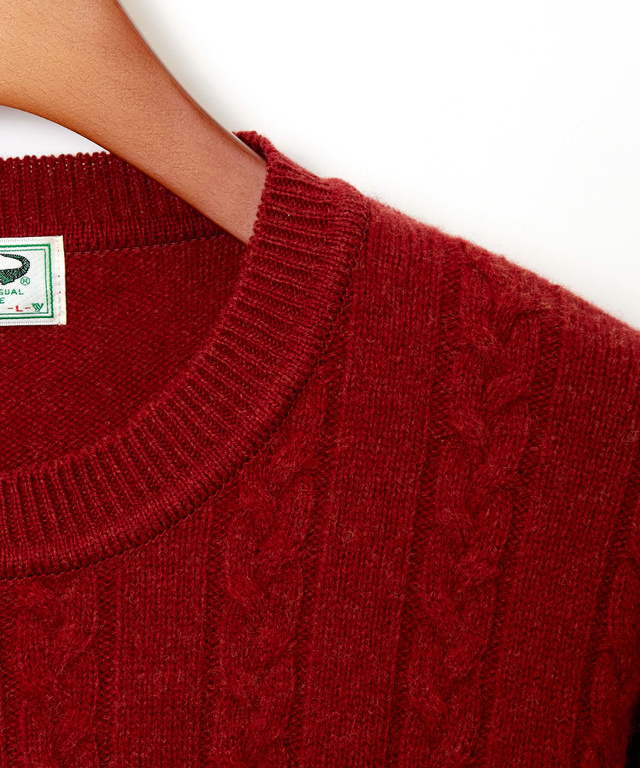 ラムウール マルチパターン ニット