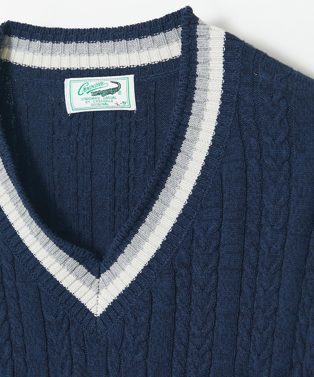 ケーブル チルデン ニット【手洗いOK】