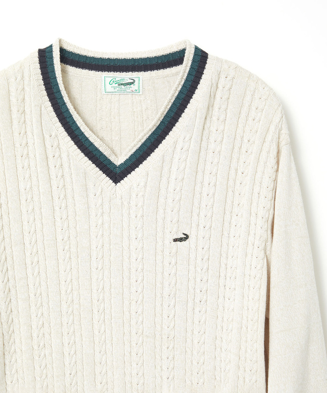 ケーブル チルデン ニット【手洗いOK】