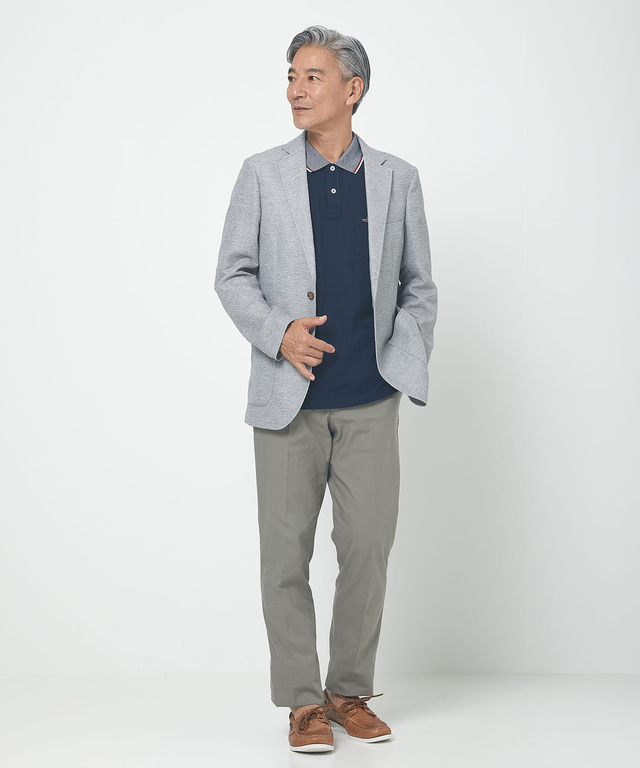 カラミ メッシュ調 ジャケット