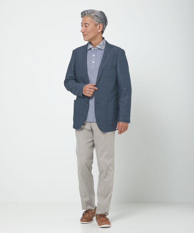 カラミ メッシュ調 ジャケット