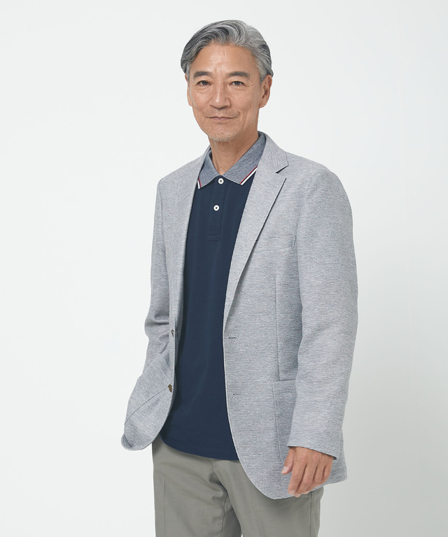 カラミ メッシュ調 ジャケット