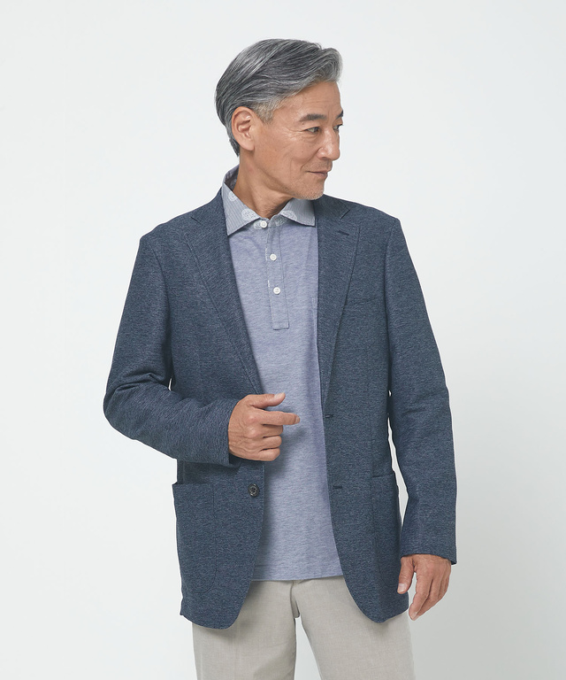 カラミ メッシュ調 ジャケット