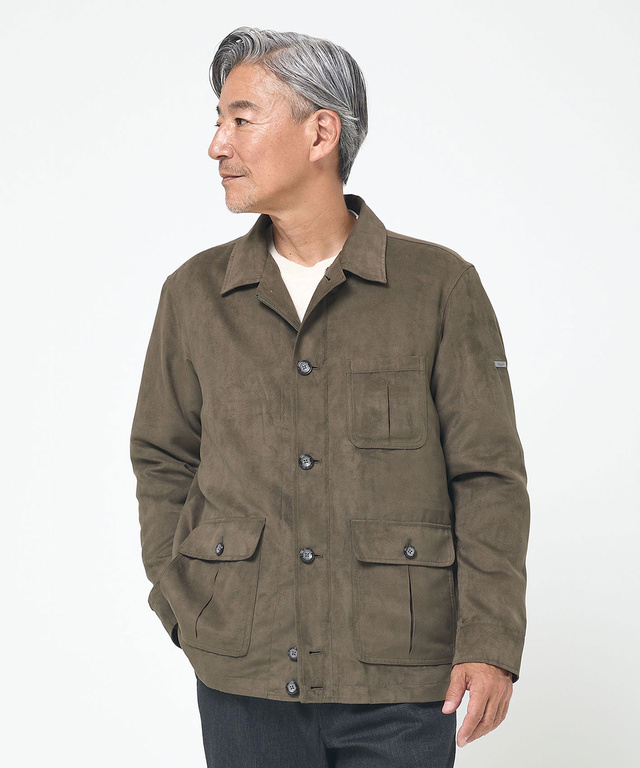 ステンカラー 微起毛 ブルゾン