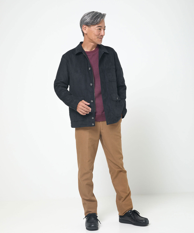 ステンカラー 微起毛 ブルゾン