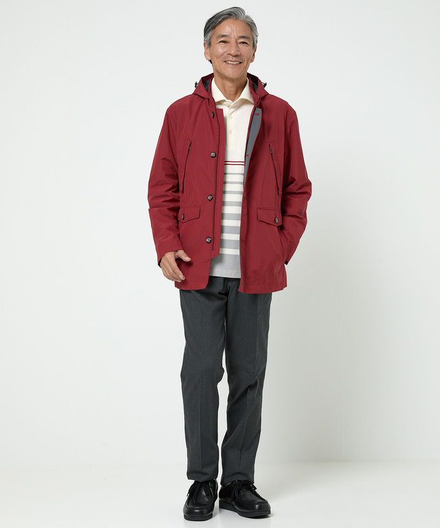 タフタ フード付き マウンテン パーカー