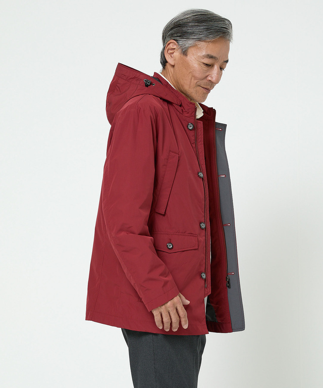 タフタ フード付き マウンテン パーカー