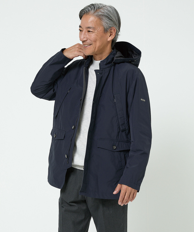 タフタ フード付き マウンテン パーカー