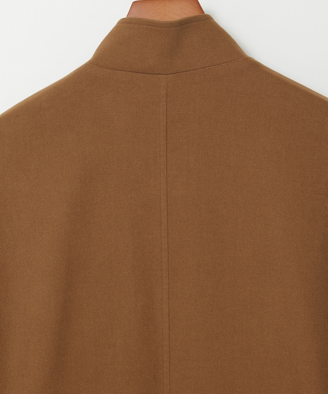 ジャージーメルトン スタンドカラー ジャケット