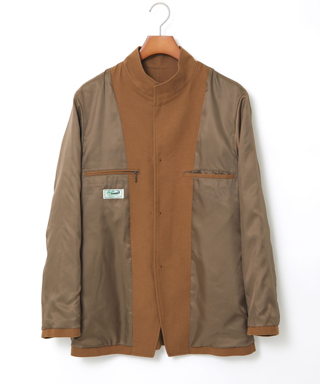 ジャージーメルトン スタンドカラー ジャケット