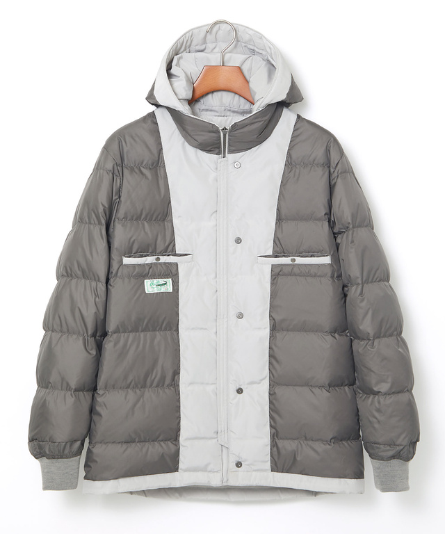 内キルト スタンドカラー ダウン ジャケット