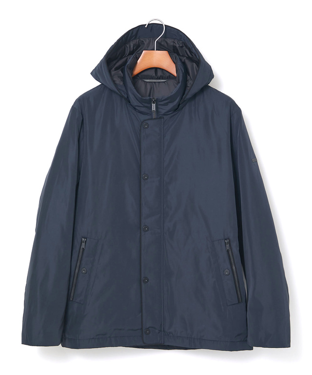 内キルト スタンドカラー ダウン ジャケット