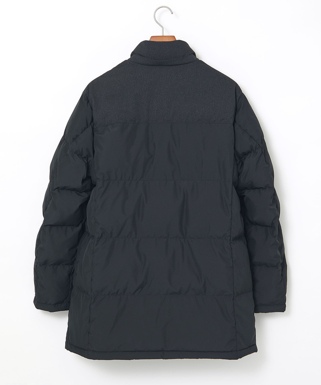 フード付き 切り替え ダウンコート