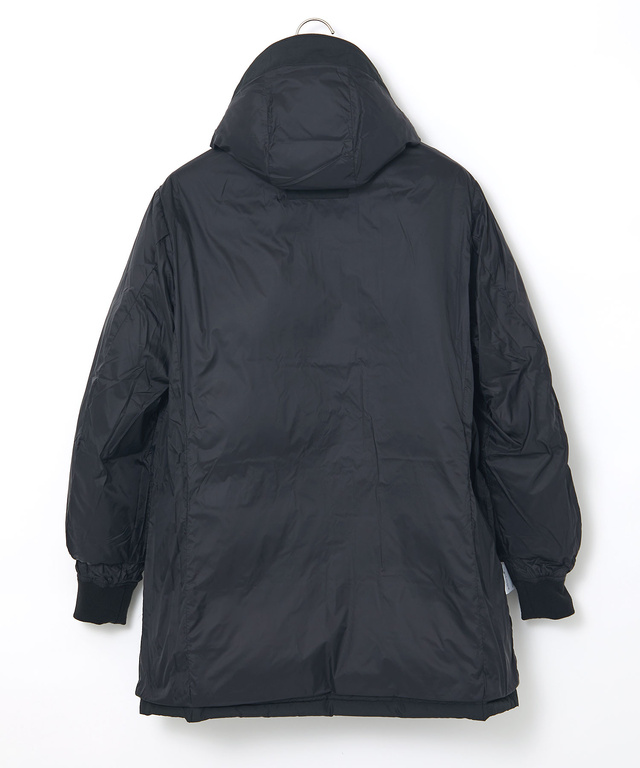 フード付き 切り替え ダウンコート