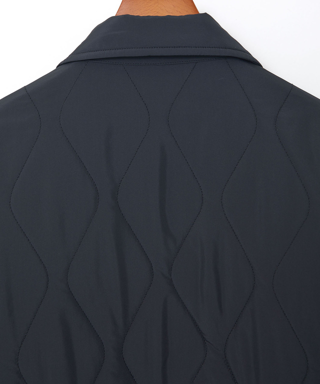 キルティング ステンカラー ジャケット