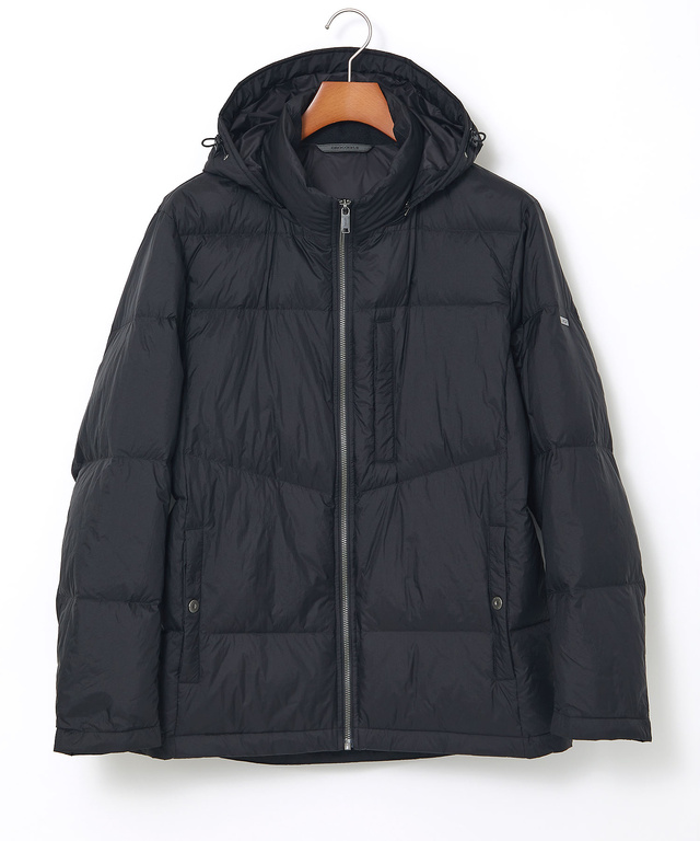 フード付き  スタンドカラー ダウンジャケット