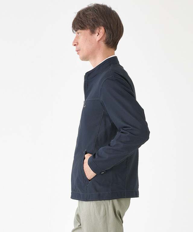 カラミ織り ストレッチ ブルゾン