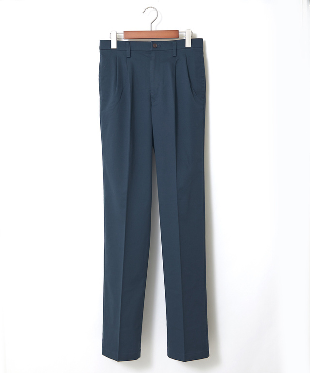 【ベストセラー】ストレッチ 2タック チノパンツ【シワになりにくい】