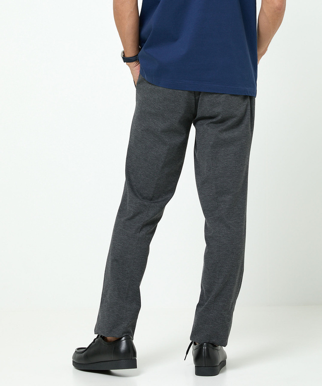 ポンチ素材 ストレート パンツ