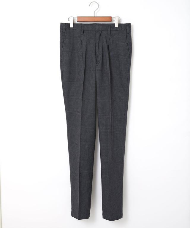 千鳥柄 微起毛 タックパンツ