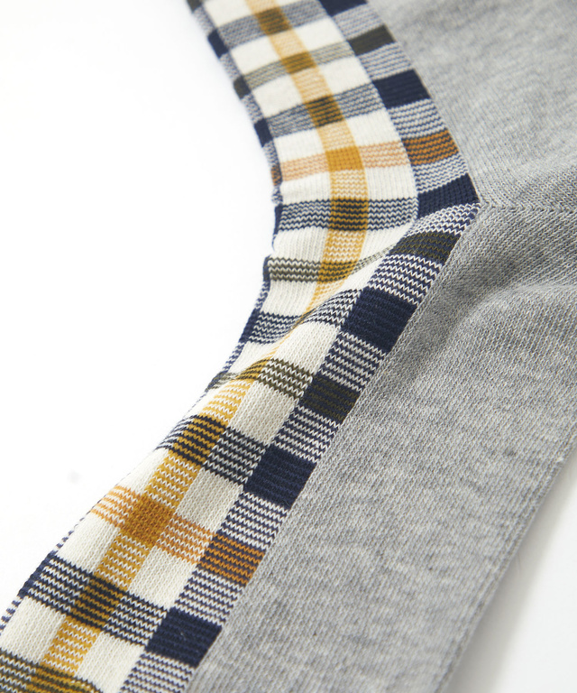 クロコダイルタータン 切り替え ソックス