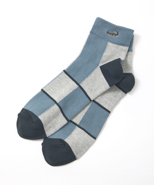 カラーブロック ショート丈 ソックス