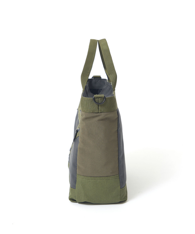 ナイロン ジップデザイン トートバッグ