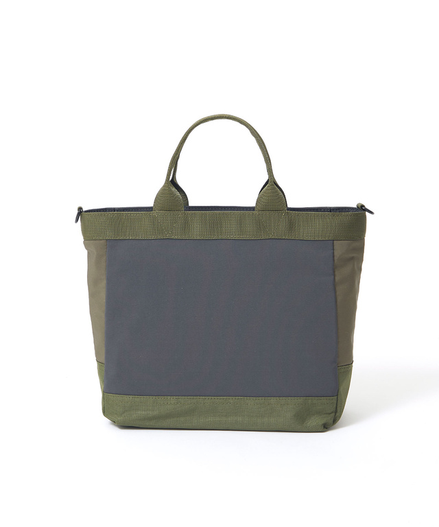 ナイロン ジップデザイン トートバッグ