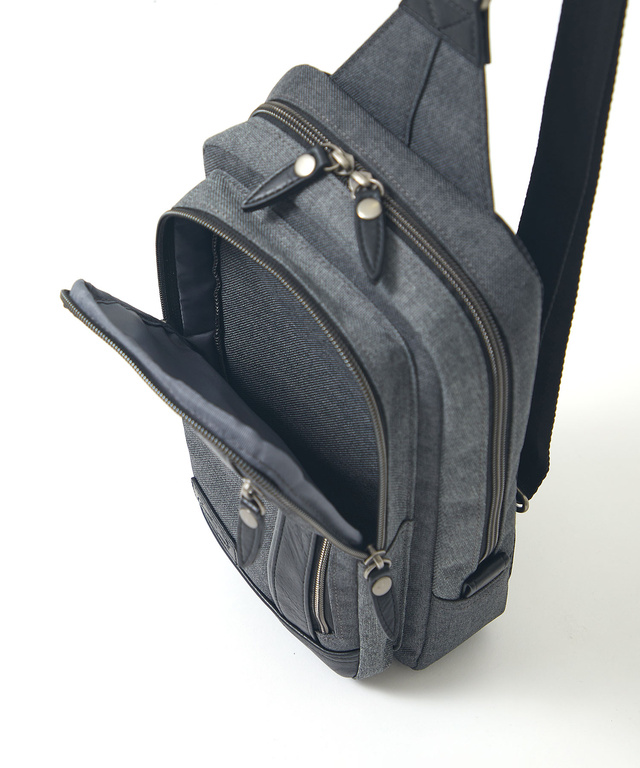 バイカラー ボディ バッグ