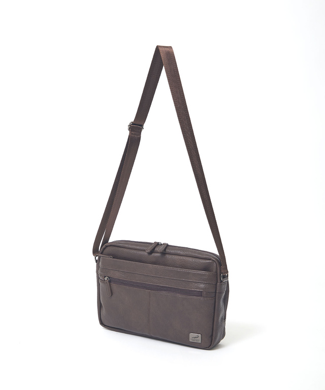 合成皮革 ミドルショルダー バッグ