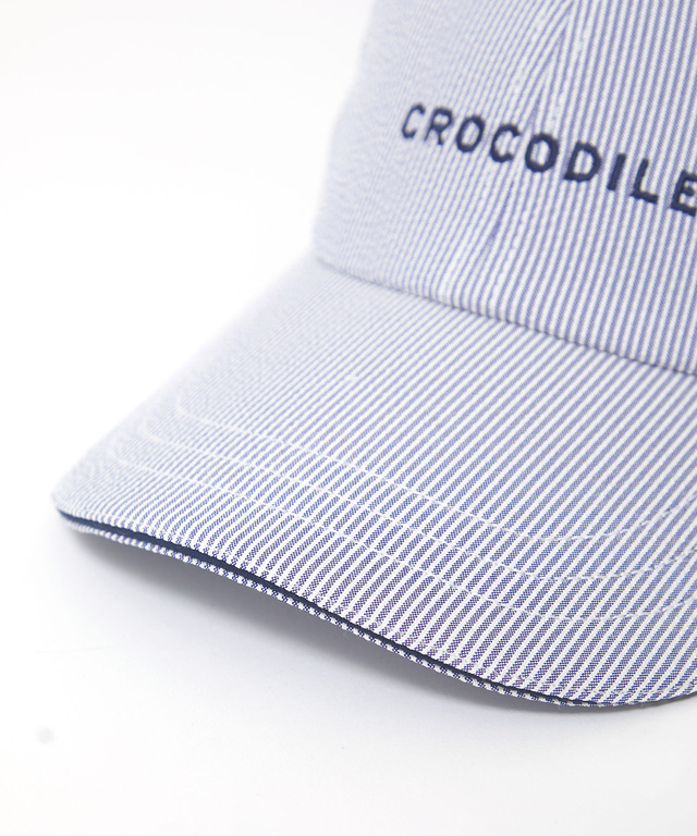 シアサッカー ロゴ刺繍 キャップ【UV加工】