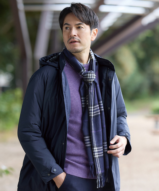 ソフトタッチ チェック柄 マフラー