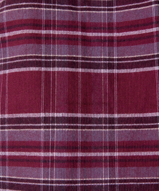 微起毛ピケ チェック柄 ブラウス