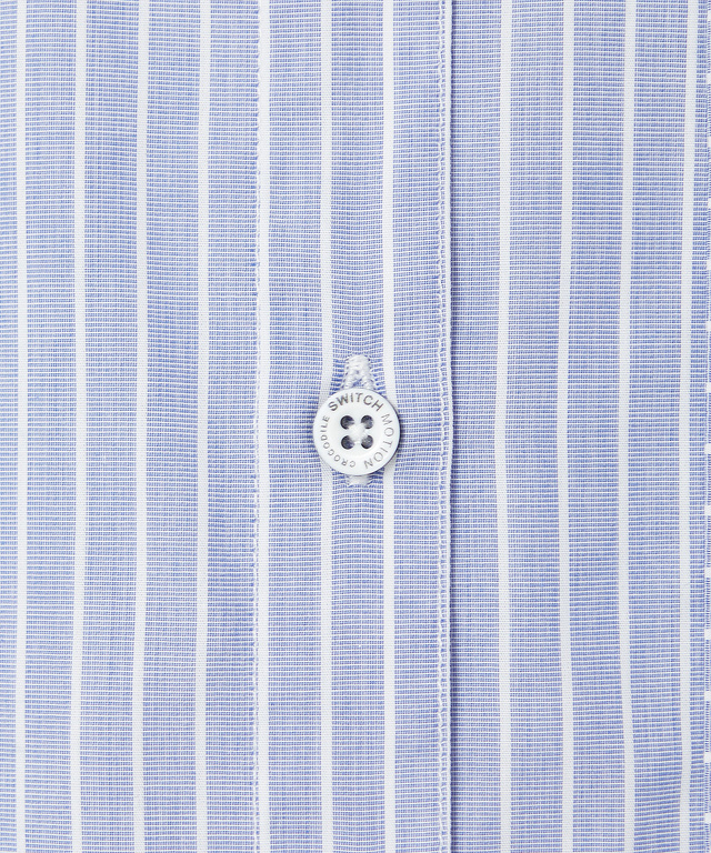 コットンブロード ストライプ柄 ブラウス