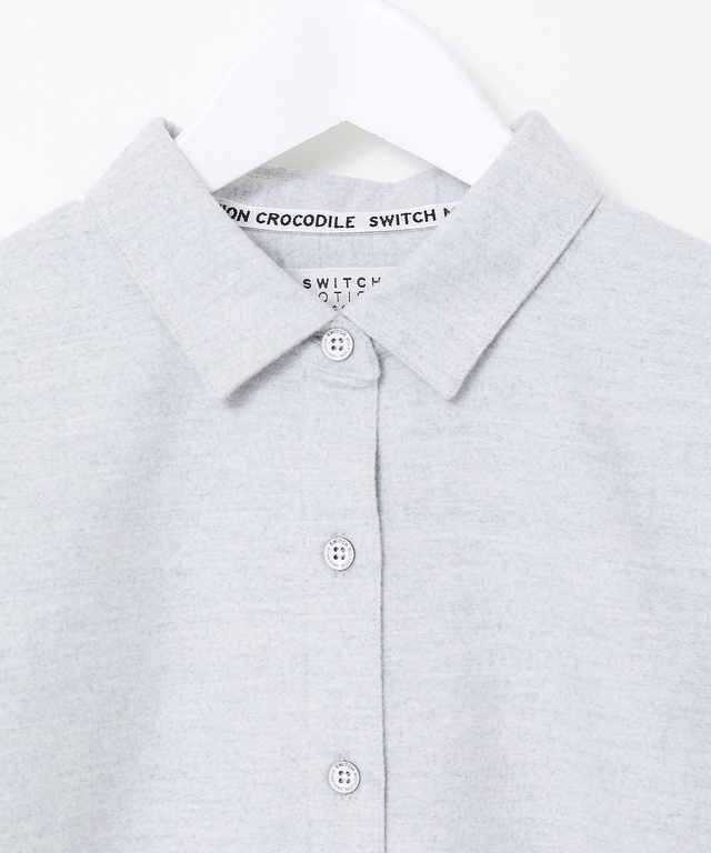 フランネル コットン ブラウス