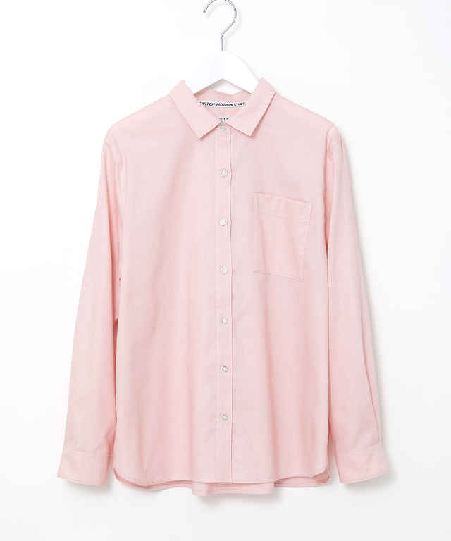 ノンアイロン コットン 無地 ブラウス【シワになりにくい】