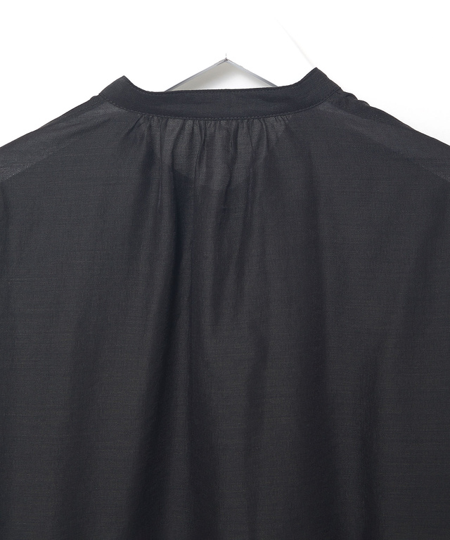 スタンドカラー シアー シャツ ジャケット