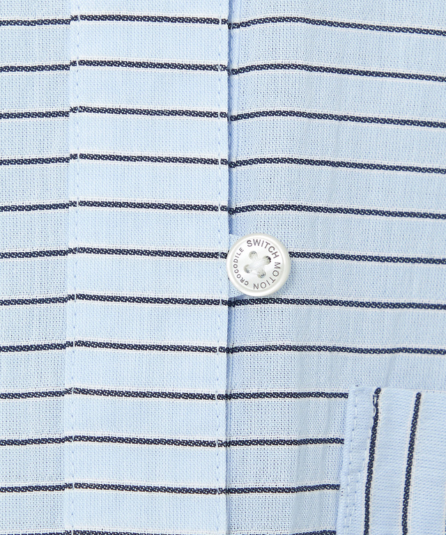 スノーコットン ボーダー プルオーバー ブラウス【接触冷感】