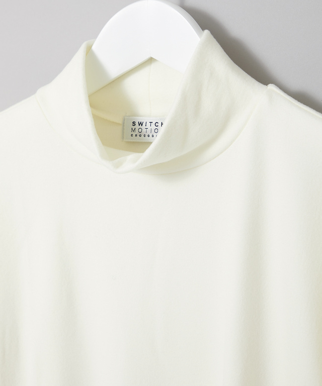 スムース ハイネック カットソー