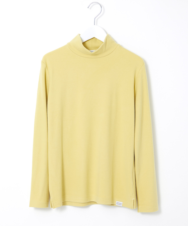 スムース ハイネック カットソー